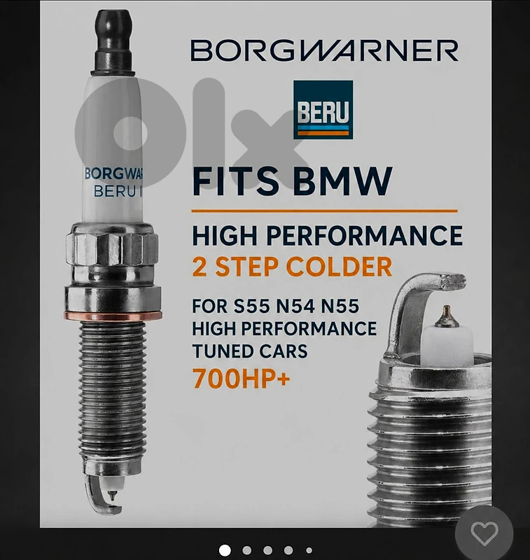 Bmw 2 step colder spark plugs laser iridium for n54 s55 n55 BorgWarner