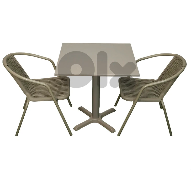 cafe table and chair x3