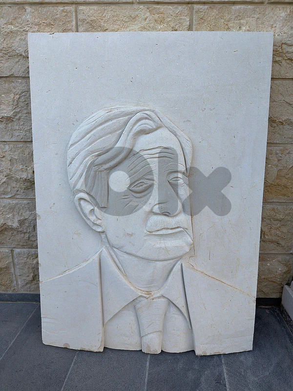 kamal jumblatt Unfinished original Rock Carving handmade