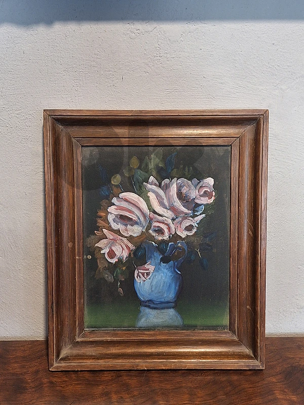 antique european oil painting