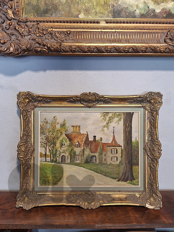 signed european oil painting