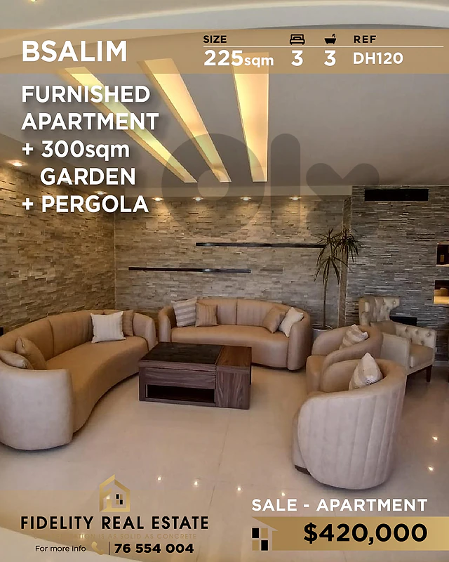 Apartment for sale in Bsalim DH120 شقة للبيع في بصاليم
