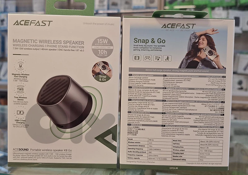 ACEFAST PORTABLE WIRELESS SPEAKER K8 GO