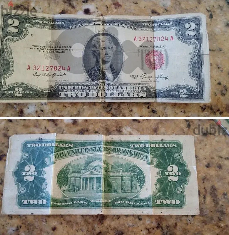 ورقة نقدية فئة 2$