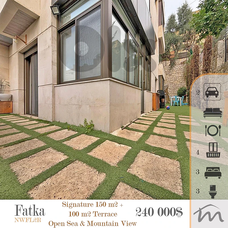 Fatka | Signature Touch | Furnished 150m² + 100m² Terrace | Open View