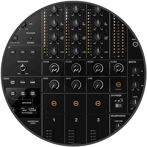 AlphaTheta DJM-V5 3-channel DJ Mixer - Pioneer DJ