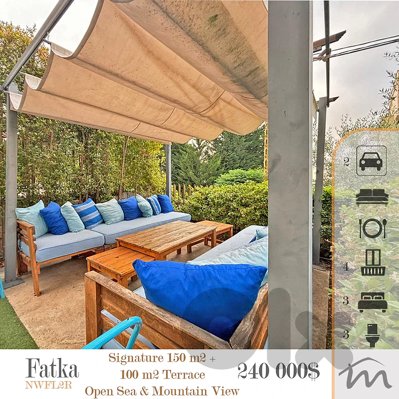 Fatqa | Signature Touch | Furnished 150m² + 105m² Garden | Open View