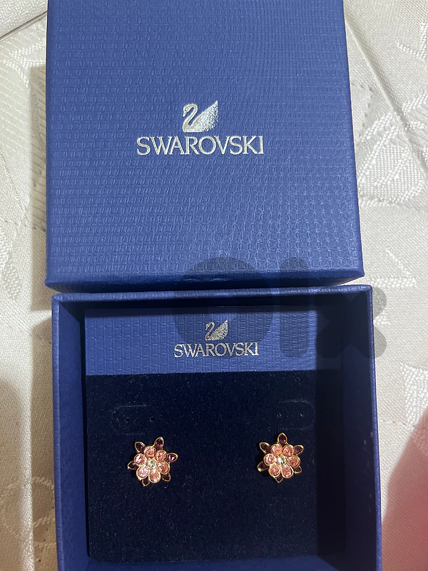 swarovski flowers earrings