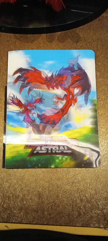 stacked pokemon folder comes with folder ripped a little bit