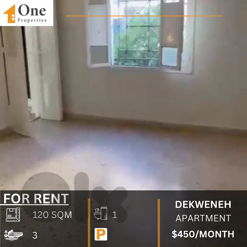 APARTMENT FOR RENT IN DEKWENEH