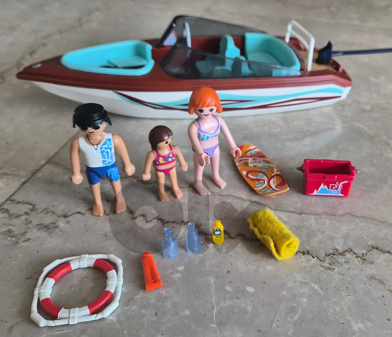 playmobil boat ski nautique