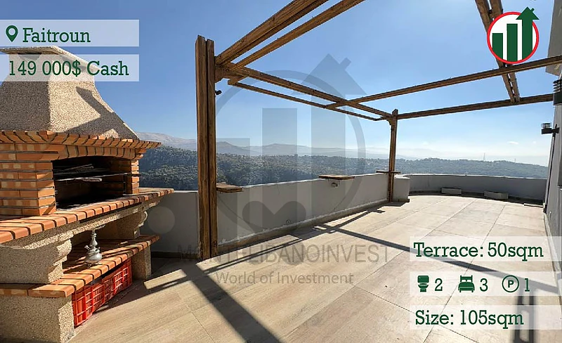 Duplex-Chalet for Sale in Faitroun with Open Mountain View !!!