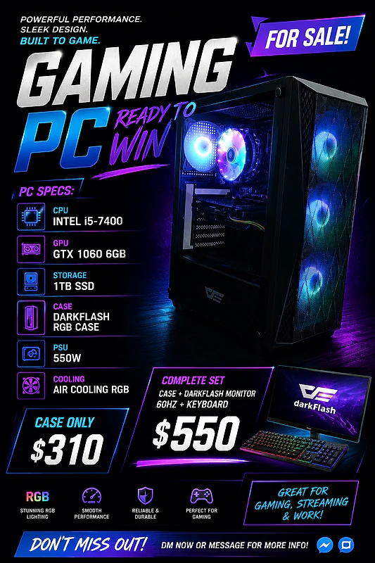 $310 GAMING PC FOR SALE
