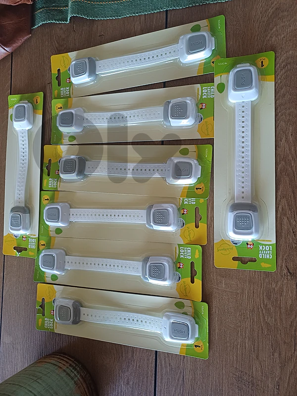 7-Pack Adjustable Child Safety Strap Locks – Multi-Purpose Baby Proofi