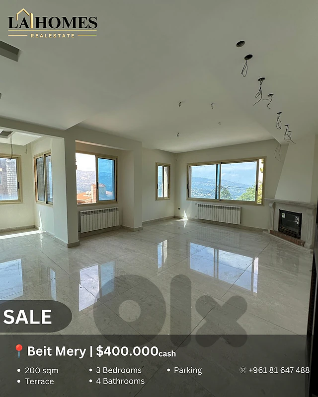 apartment for sale in beit mery شقة للبيع في بيت مري