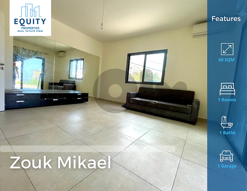 Furnished 60 SQM Apartment For Rent In Zouk Mikael شقة للإيجار#RK51426