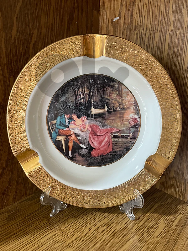 Cendrier de Collection Prestige de Limoges - Or Fin 22K - Vintage FR
