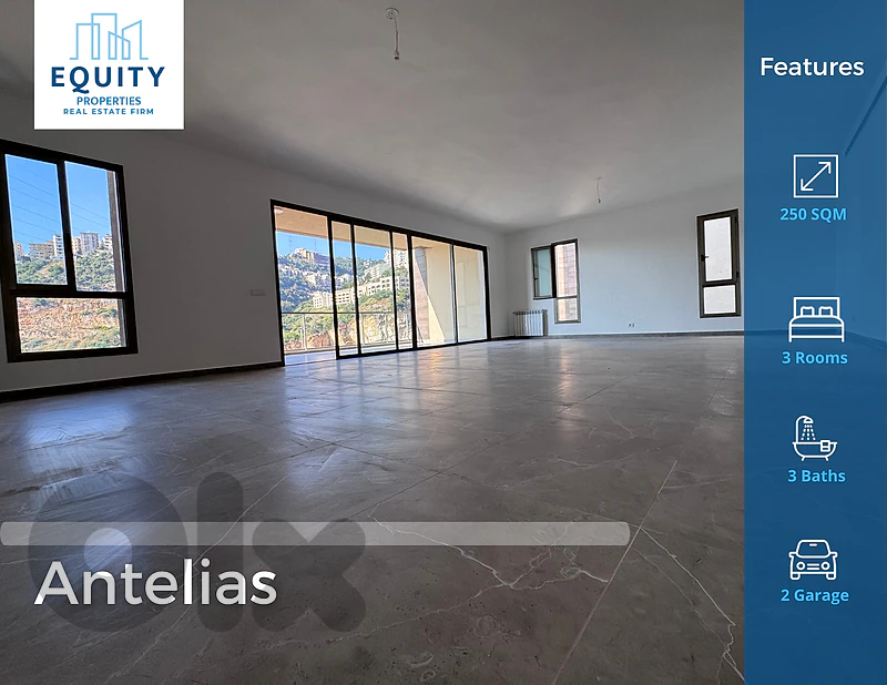 250 SQM Apartment For Sale or Rent In Antelias شقة للبيع #RH223919