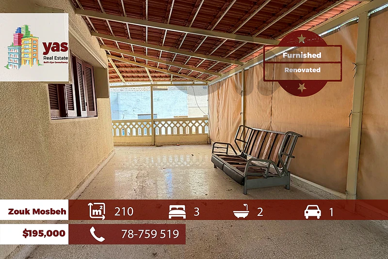 Zouk Mosbeh 210m2 | 100m2 Terrace | Furnished | High End | EH
