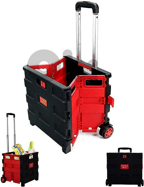 Rubik Collapsible Rolling Crate – 25kg Capacity, Fold‑Flat Cart
