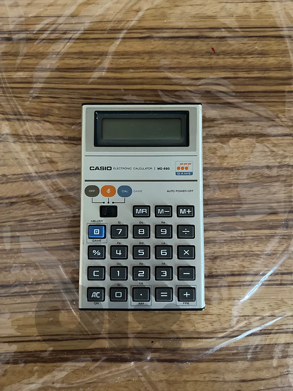 Vintage Casio MG-880 "Digi Mappy" Musical Game Calculator