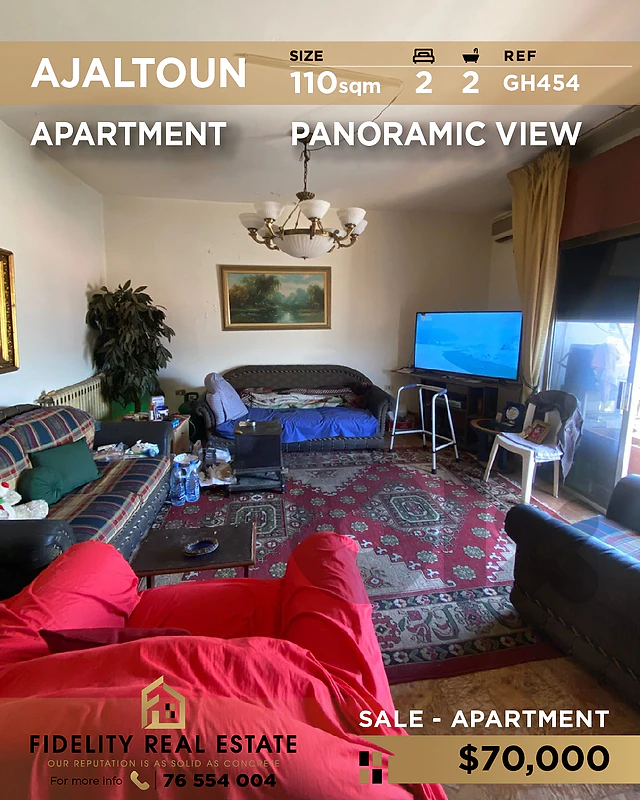 Apartment for sale in Ajaltoun GH454 شقة للبيع في عجلتون