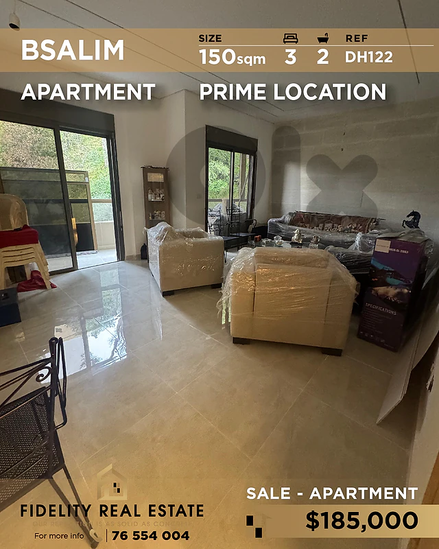 Apartment for sale in Bsalim DH122 شقة للبيع في بصاليم