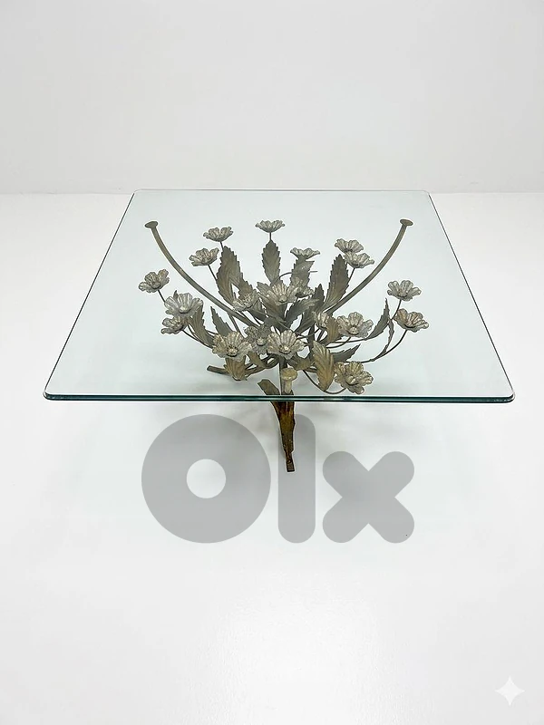 vintage flower table made in italy طاولة نص شغل ايطالي تصميم روعة