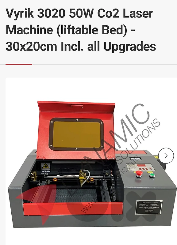 CNC laser co2 50 watt