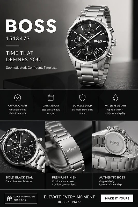 boss watch original makfoule