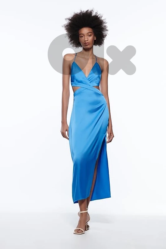 Blue Satin dress