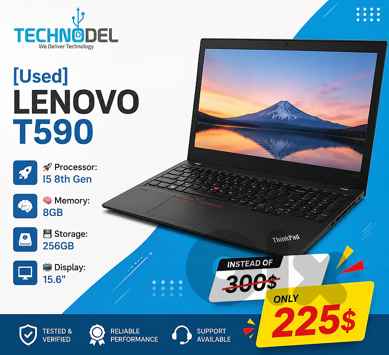 [Used] LENOVO T590 i5 8th 15.6"