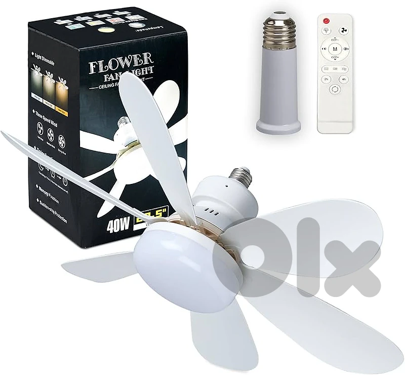 2 in 1 fan and light with remote control
