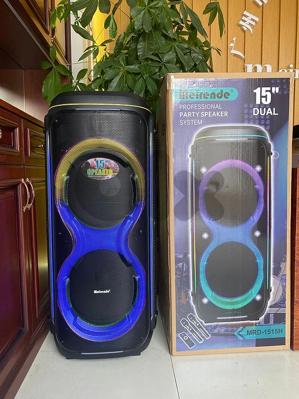 speaker double 15 inch powered (new)