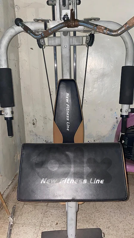 full body machine + dumbells