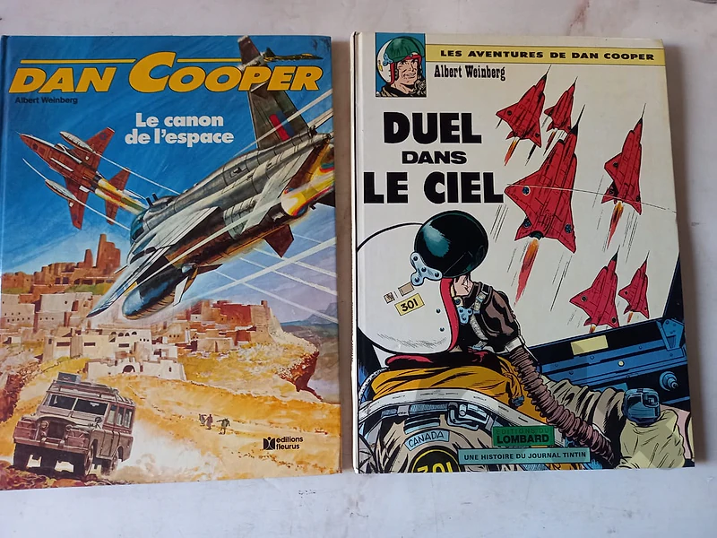 5 aventures de Dan Cooper BD 70s & 80s prints VG cond.