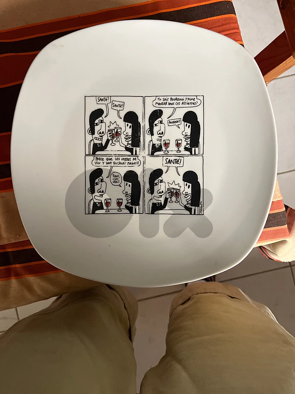 Chateau Kefraya x Mazen Kerbaj Limited Edition Plates Set