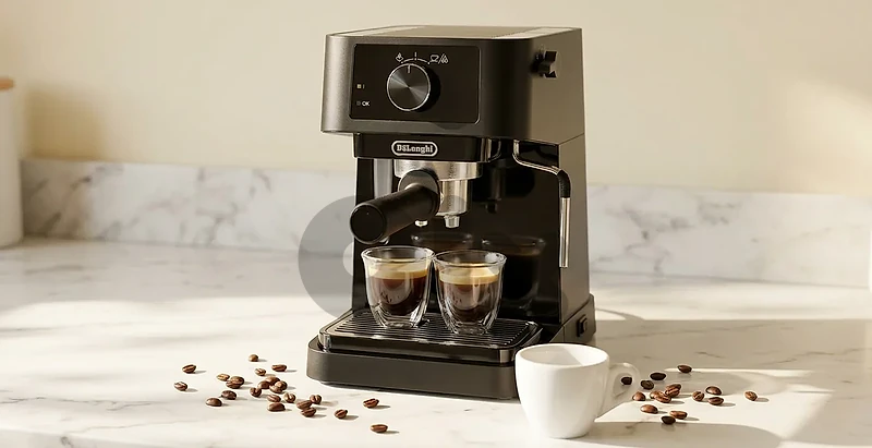 DeLonghi Stilosa Pump Espresso Coffee Machine Black