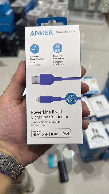 Anker Powerline II Usb-a to lightning Blue 3ft