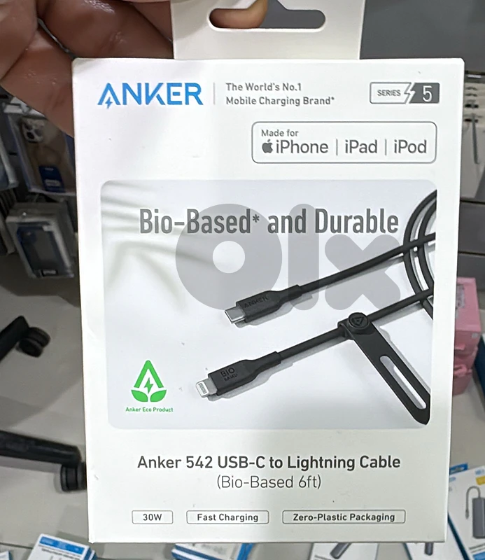 Anker 542 usb-c to lightning 6ft black