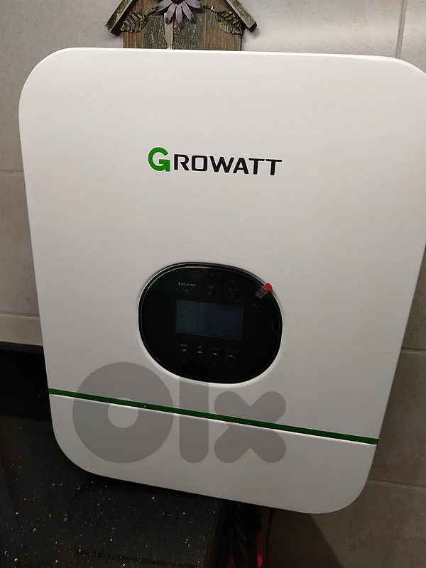 Inverter Growatt 3KW 24V
Luminous NRGTT+Tall Tubular Battery 200Ah 12V