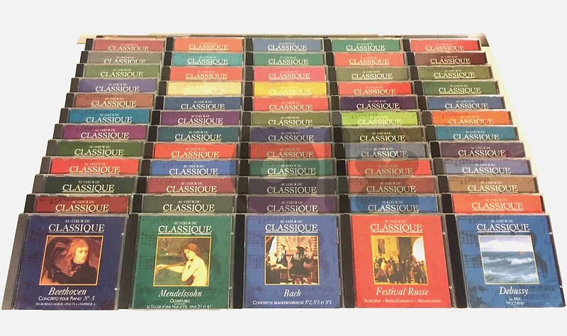 Collection of 64 Au Coeur du Classique - Classic Music CD Collection