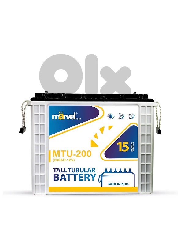 TWO ACID MARVEL BATTERIES 200AH WITH MARVEL INVERTER 4KW LIKE NEW