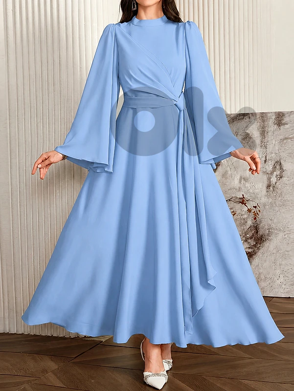blue dress
