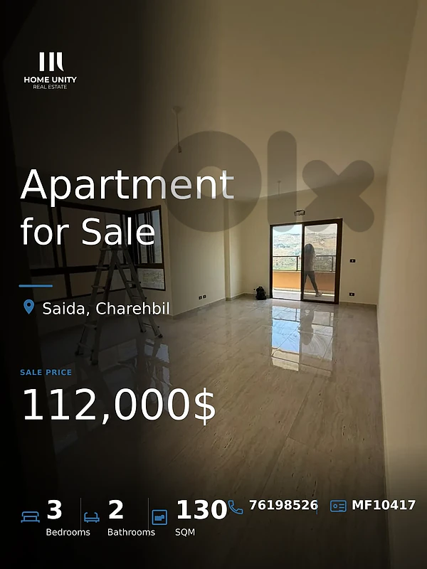 3-bedrooms Apartment for Sale , located in Charehbil , Saida