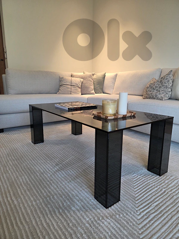 Glass coffee table