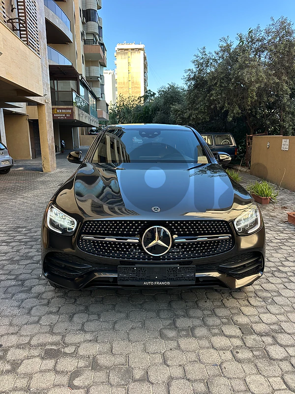 Mercedes GLC 300 coupe AMG-line 4matic 2020 dark gray on black (clean carfax)