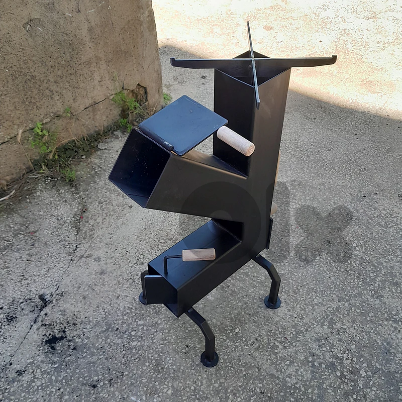 rocket stove - موقد صاروخ