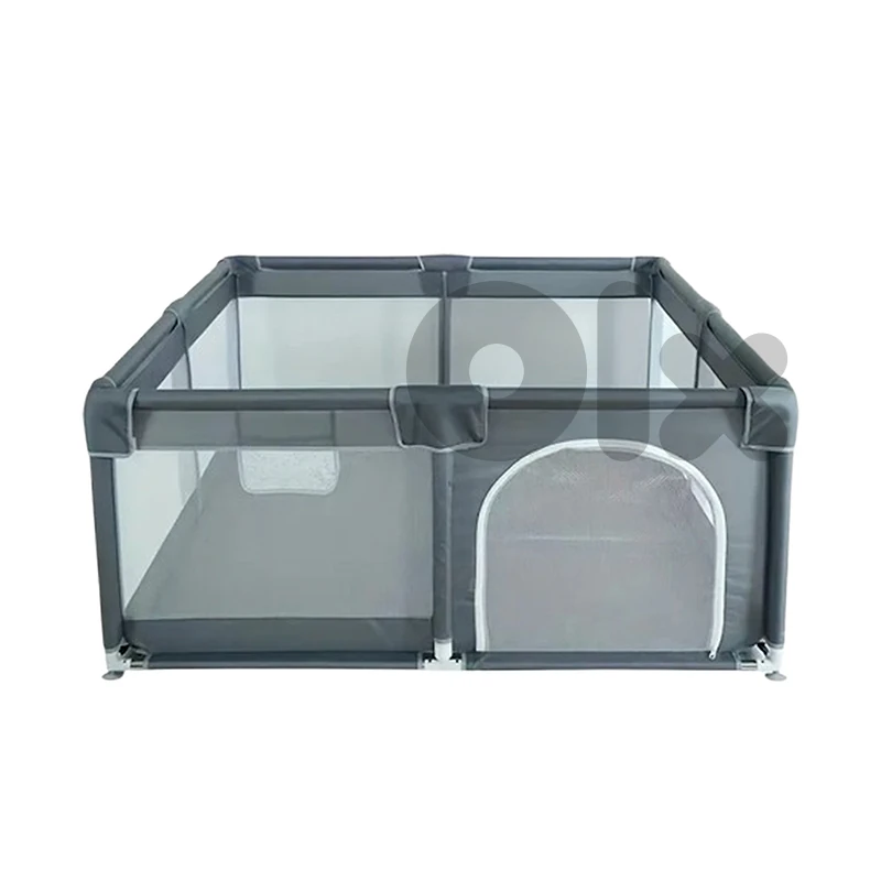Grey Baby Playpen with Gate 150 x 200 CM - حاجز لعب للأطفال