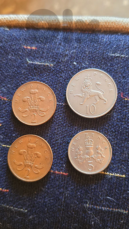UK 1971 First Year Decimal Set | 10p + 5p + 2p x2 | Large Size